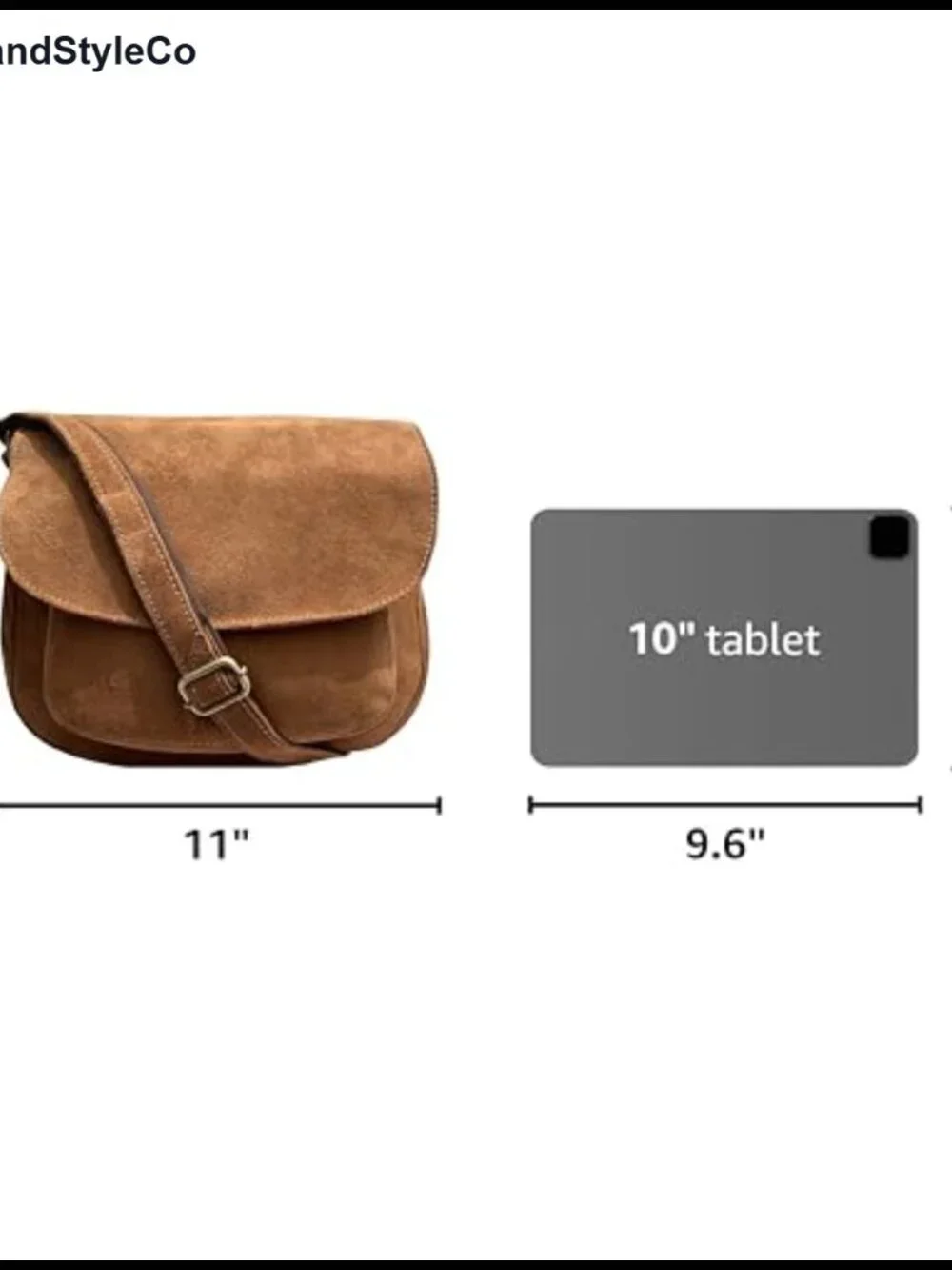Vintage Suede Leather Crossbody Bag for Women, Travel Satchel Purse